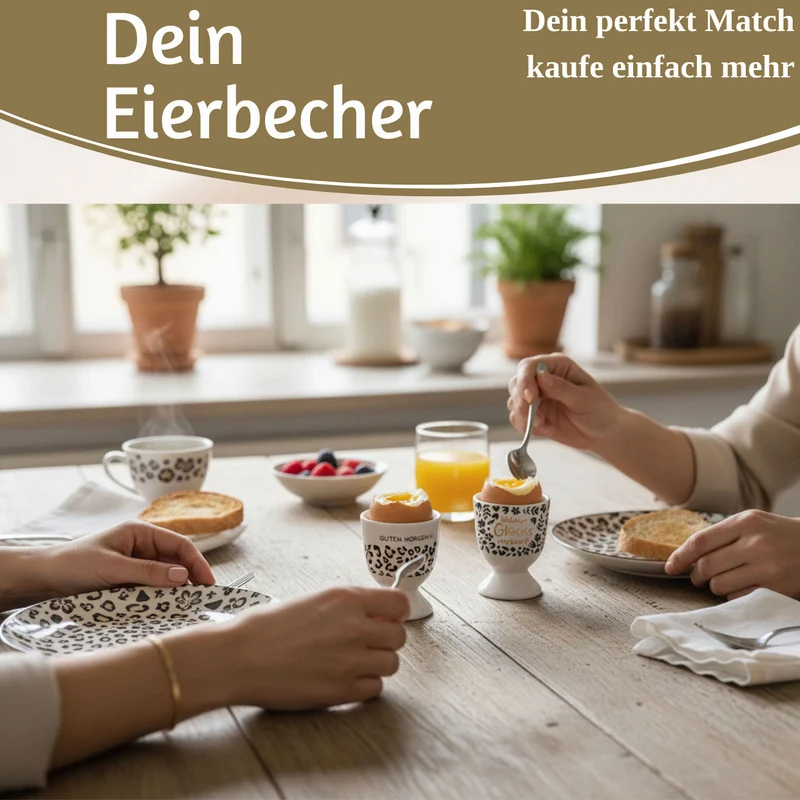 Eierbecher Echt-Gold Spruch "kleiner Glücksmoment" Gute Laune Eierhalter
