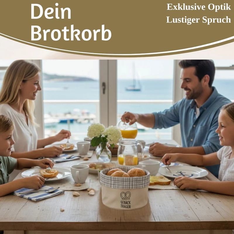 Design Brotkorb Stoffkörbchen Gebäckträger 100% Baumwolle Brotkörbchen Brötchen