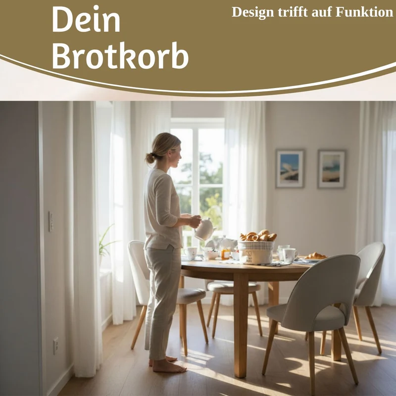 Design Brotkorb Stoffkörbchen Gebäckträger 100% Baumwolle Brotkörbchen Brötchen