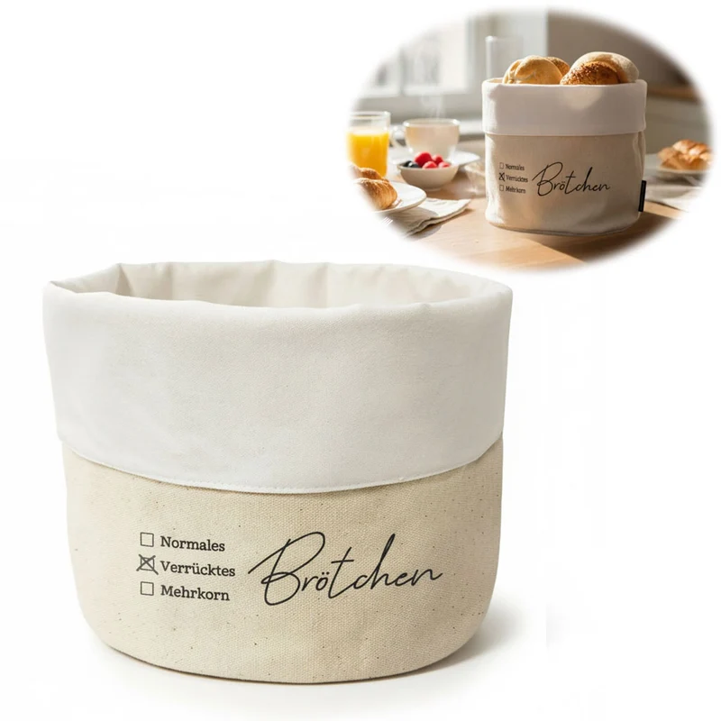 Design Brotkorb Stoffkörbchen Brötchen 100% Baumwolle Brotkörbchen Brötchen