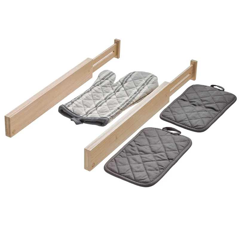 ECO - Schubladenteiler WOOD niedrig - Set 2 Stk.