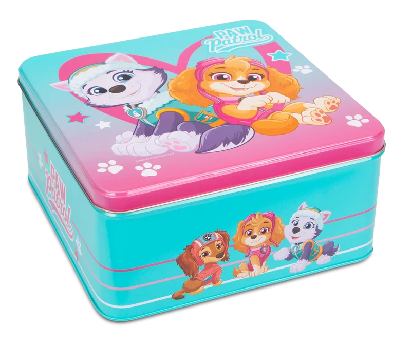 Städter, Gebäckdose Paw Patrol 'Mädchen' Weißblech türkis 21x21x10cm