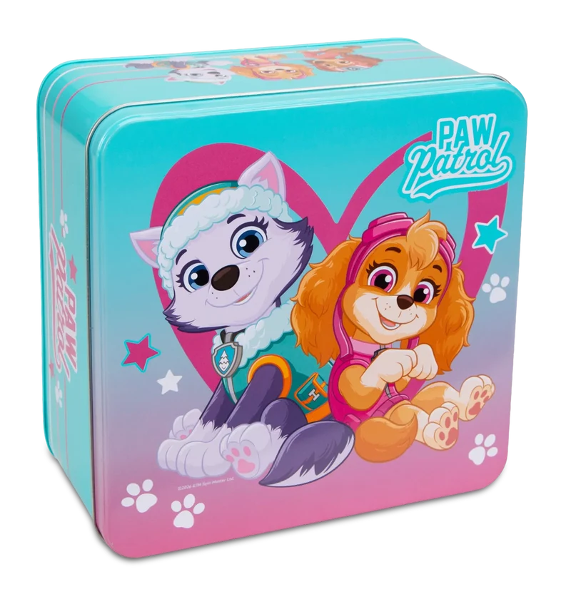 Städter, Gebäckdose Paw Patrol 'Mädchen' Weißblech türkis 21x21x10cm