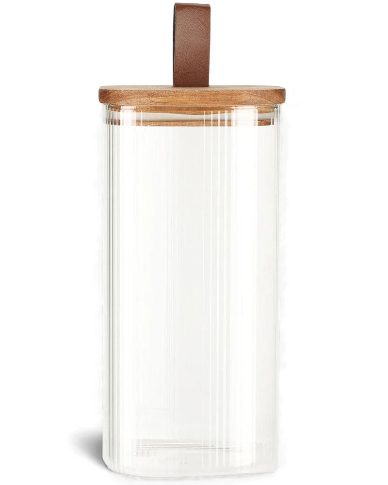 Vorratsdose aus Glas 1900ml 28x10cm mit Deckel Vorratsglas Luftdicht Küche Organizer