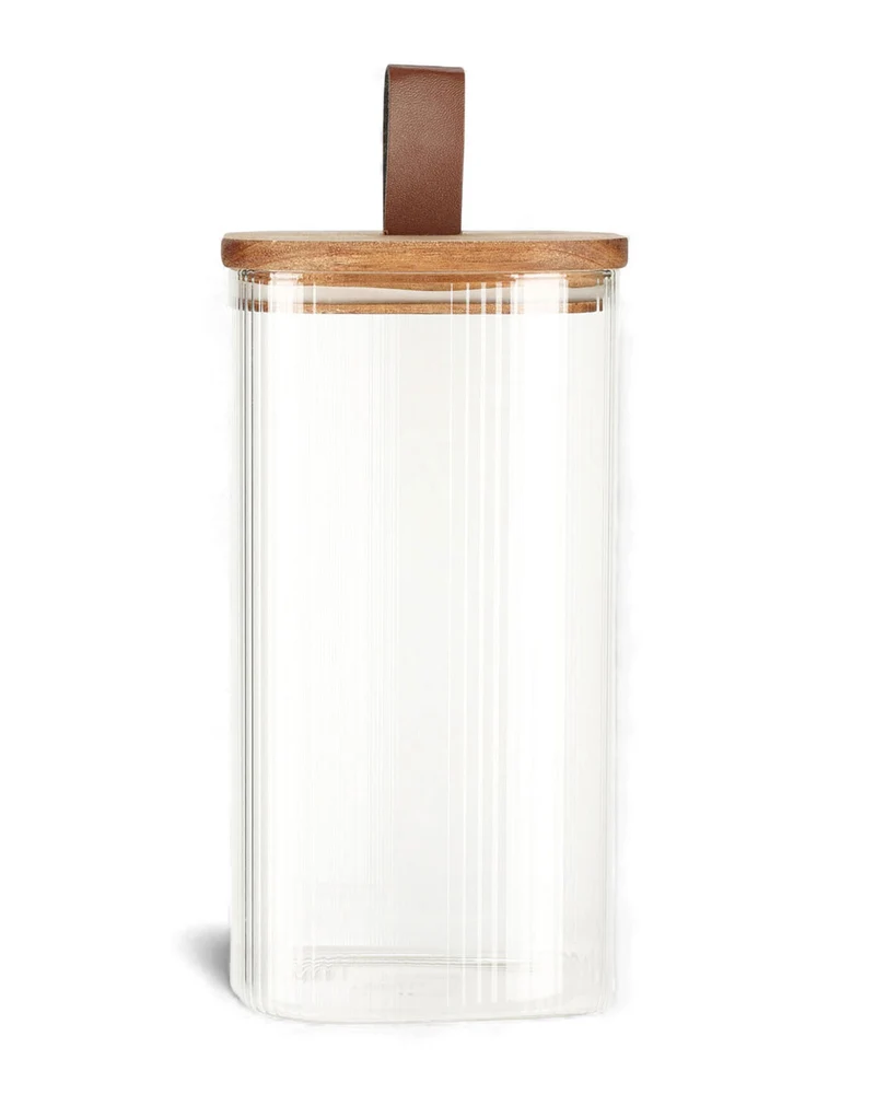 Vorratsdose aus Glas 1500ml 21x10cm mit Deckel Vorratsglas Luftdicht Küche Organizer