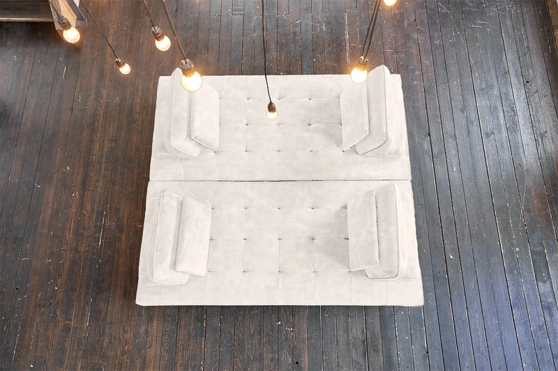 KAWOLA Sofa WIOLO Ecksofa velvet cremeweiß