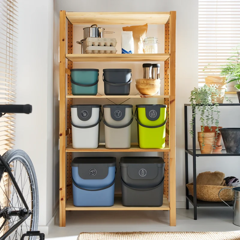 3er Set Müllsystem 25 l und 6 l ALBULA