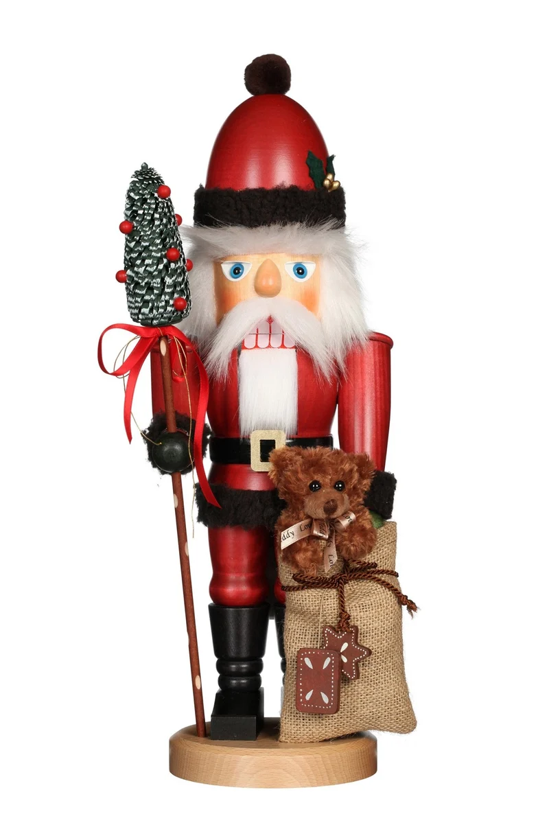 Ulbricht Nussknacker 'Weihnachtsmann mit Teddy - 44.5cm' 2006