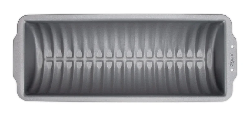 Städter 'WE-LOVE-BAKING-Rehrückenform Metall Silber 30x11cm/H6cm(1500ml)