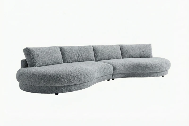 KAWOLA Big Sofa PADANA Stoff grau