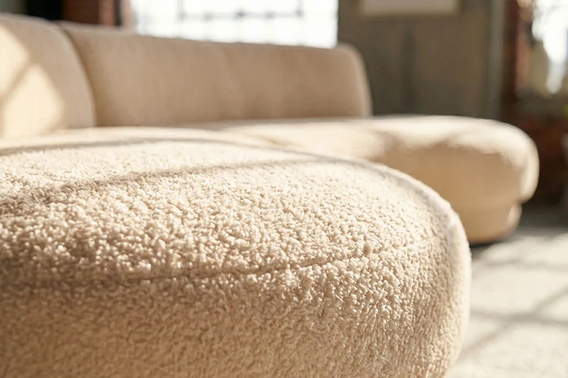 KAWOLA Big Sofa PADANA Stoff creme