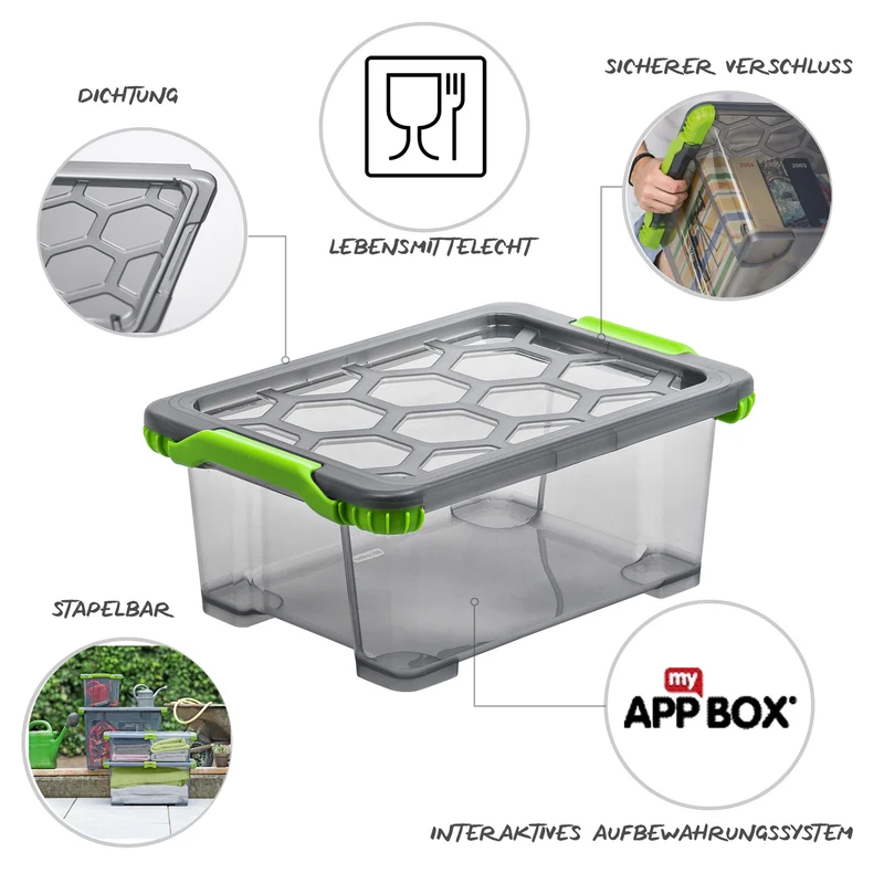 3er Set Aufbewahrungsbox 11 l EVO TOTAL PROTECTION