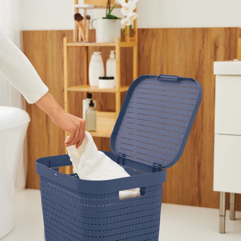 3er Set Wäschesammler 55 l COUNTRY