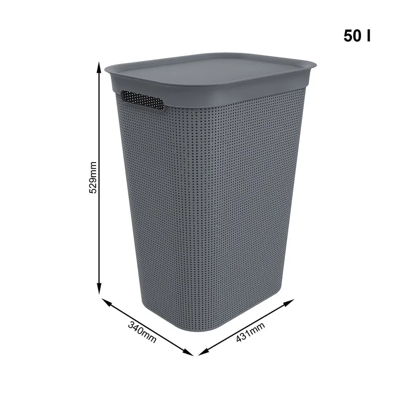 3er Set Wäschesammler 50 l BRISEN