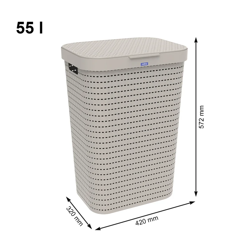 2er Set Wäschesammler 55 l COUNTRY