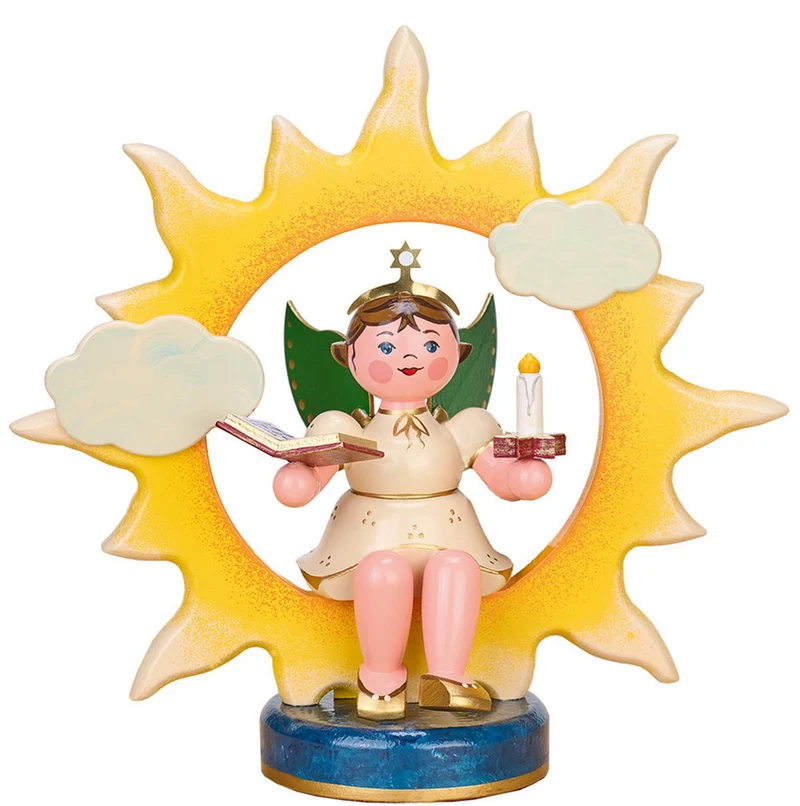 Hubrig Volkskunst 'ENGEL - SONNE - BUCH - KERZE 20cm' 2023