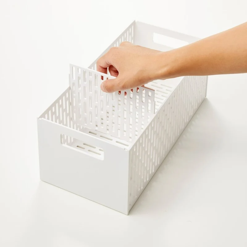 TOWER Aufbewahrungskorb mit flexiblen Fächern - Weiss