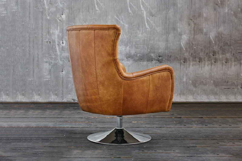 B-Ware KAWOLA Sessel Relexa Leder cognac