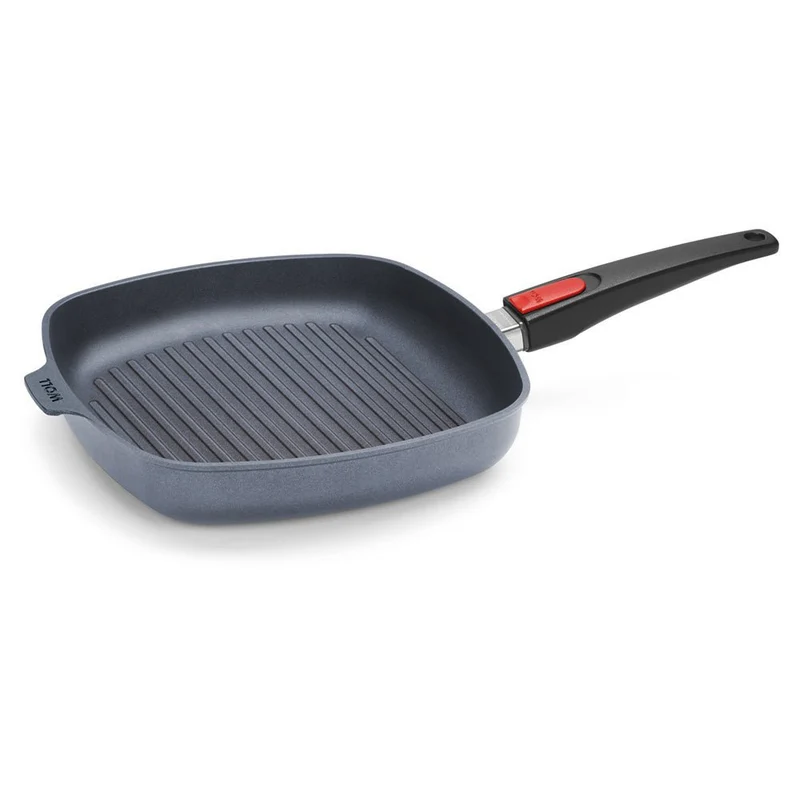 WOLL 'Diamond LITE Induktion Steakpfanne viereckig, AS 28x28cm, h 4cm mit Rillen