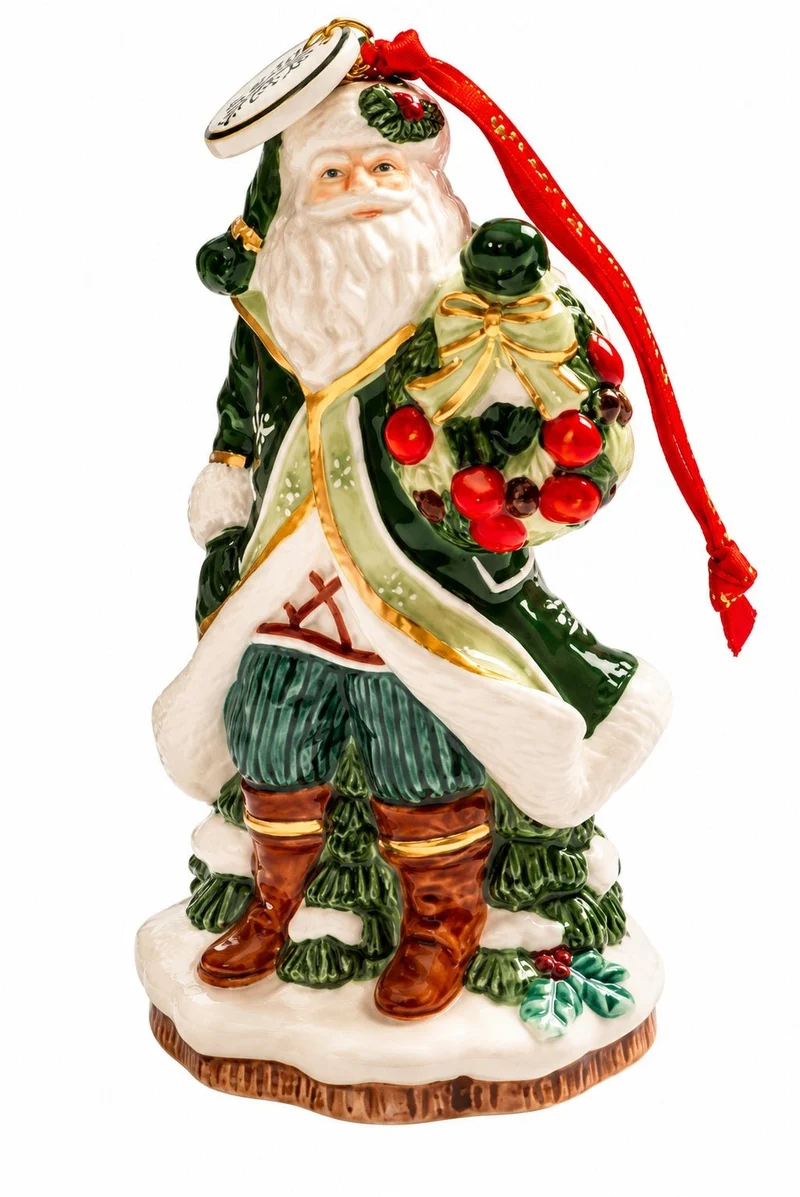 Fitz & Floyd Winter Frost Weihnachtsmann Ornament 13 cm