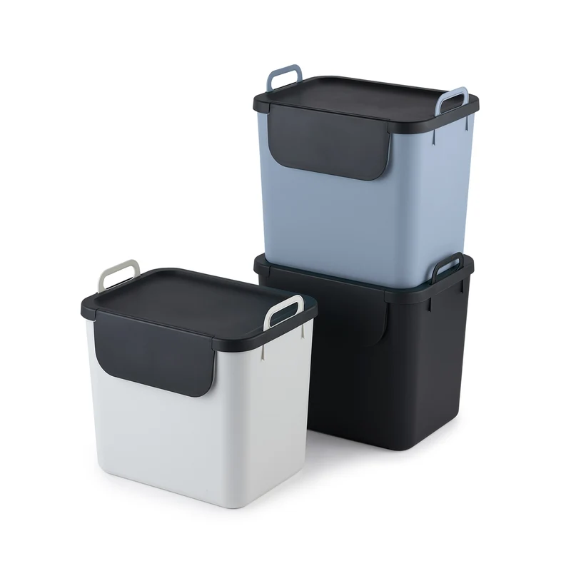 3er Set Recycling Müllsystem 30 L JIVE