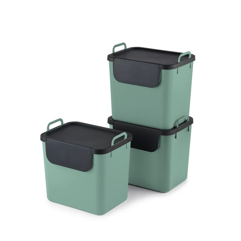 3er Set Recycling Müllsystem 30 L JIVE