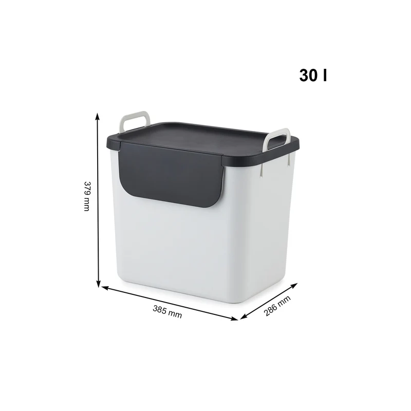 3er Set Recycling Müllsystem 30 L JIVE