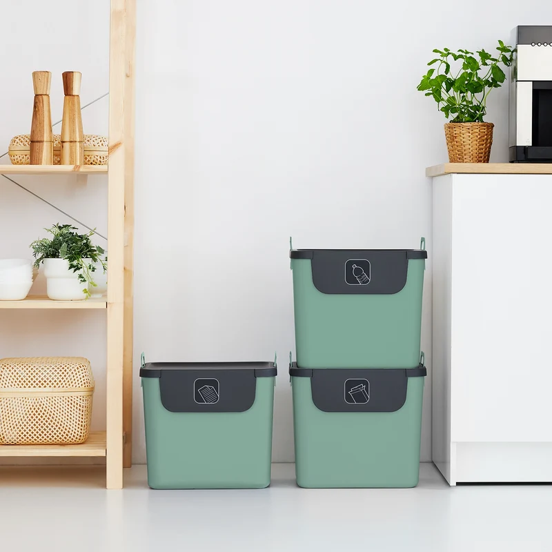 3er Set Recycling Müllsystem 30 L JIVE