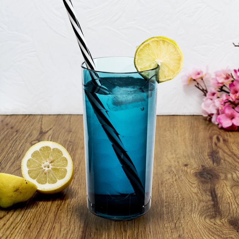Melamin Geschirr Set Toskana Deep für 6 Personen - 24 Teile Rot-Grün - Mandala-Optik mit farblich passenden Trinkgläsern 260 ml Campinggeschirr