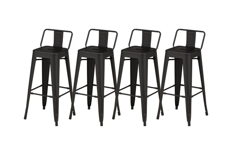Barhocker Voro Stahl 4er-Set