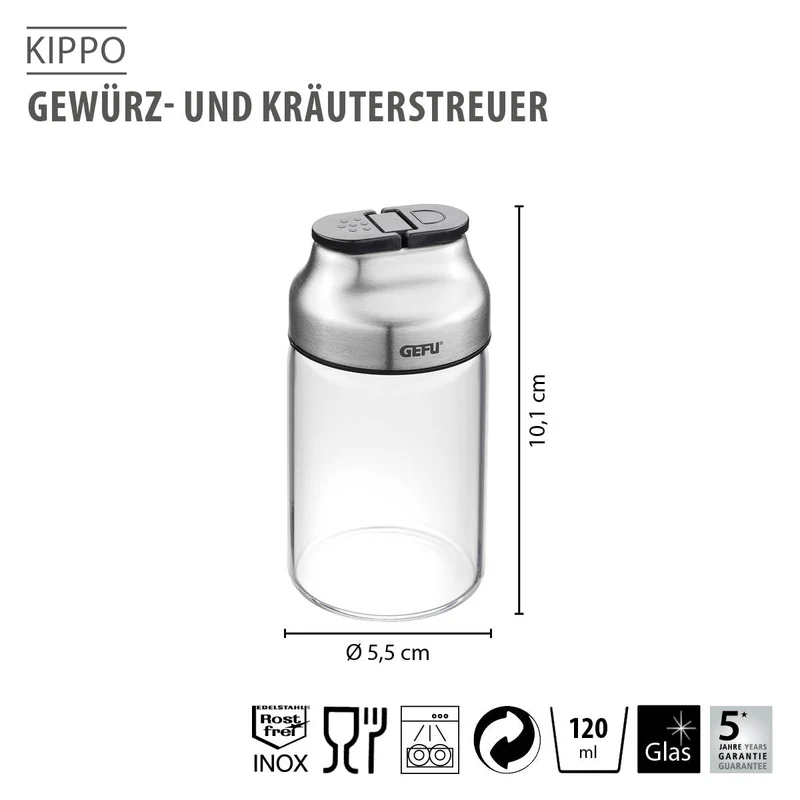 Gefu, Gewürz- und Kräuterstreuer "Kippo"