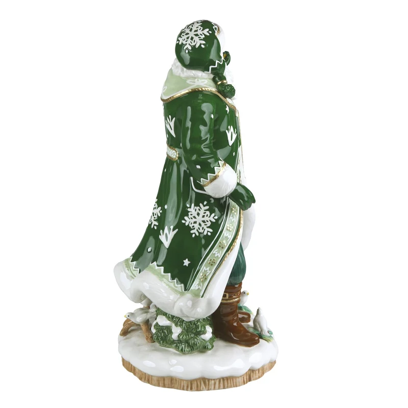 Fitz & Floyd Winter Frost Santa mit Weihnachtskranz 45,5 cm - 2026