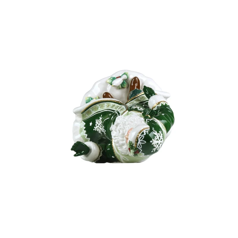 Fitz & Floyd Winter Frost Santa mit Weihnachtskranz 45,5 cm - 2026