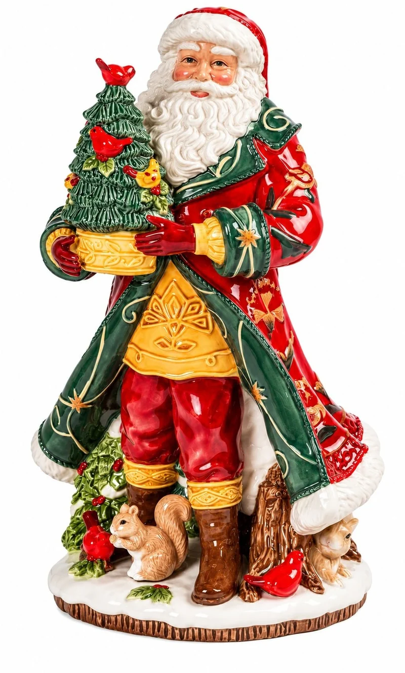 Fitz & Floyd Santa's Gift Weihnachtsmann mit Baum 34 cm - 2026