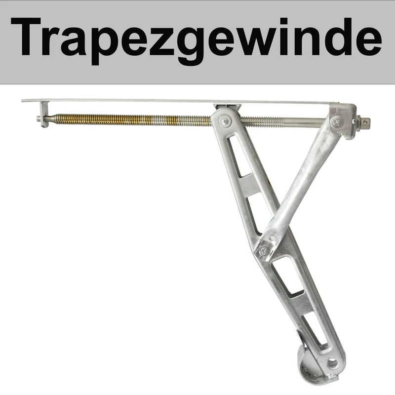 Ausdrehstütze Eckstütze für Wohnwagen Anhänger mit festem Fuß aus feuerverzinktem Stahl 50 cm Stützbein 1100kg Tragkraft geeignet für Caravan Trailer Abstützung - Nivelierstütze