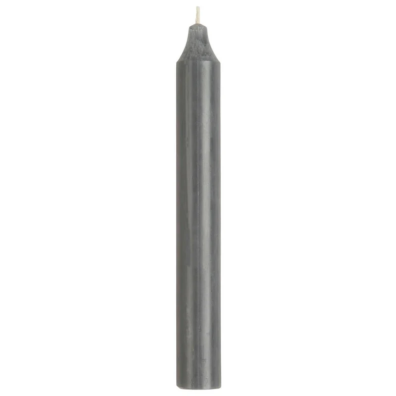 Exklusive Stabkerzen Ribe Rustik 4´er Set Grau 18x2,2cm Made in Denmark Spitzkerzen