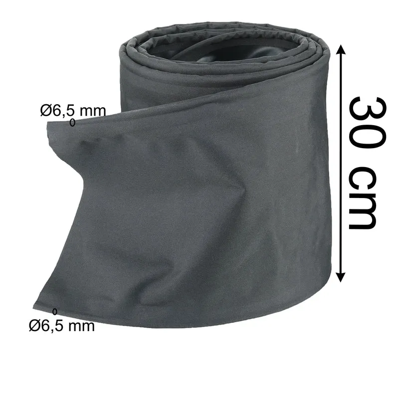 30 cm breites Doppel-Kederband 6mm Keder Drive-away Kit Ausgleich Höhenunterschied Vorzelt Wohnwagen Zubehör Befestigung Camping Schwarz