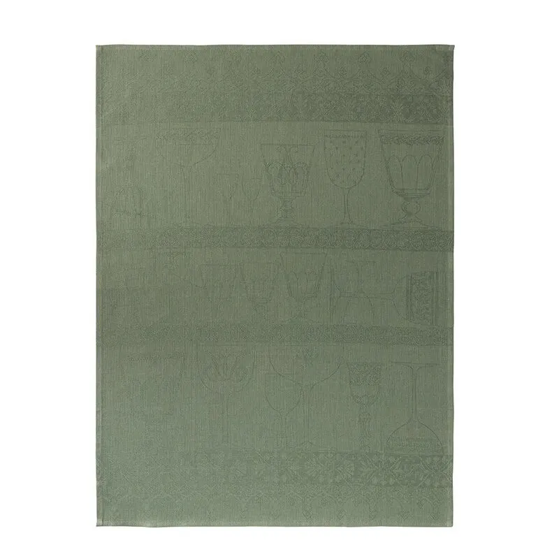 -Le Jacquard Francais- Geschirrtuch 80x60cm "Essuie Verres CRISTAL" 100% Leinen