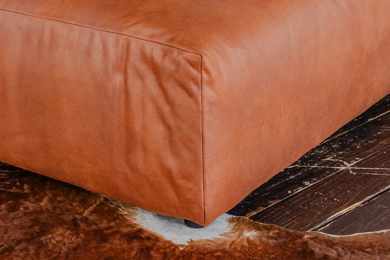 KAWOLA Sessel MIA Lederfaserstoff cognac