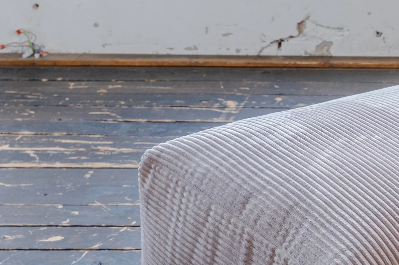 KAWOLA Sitzelement MIA Hocker Cord taupe