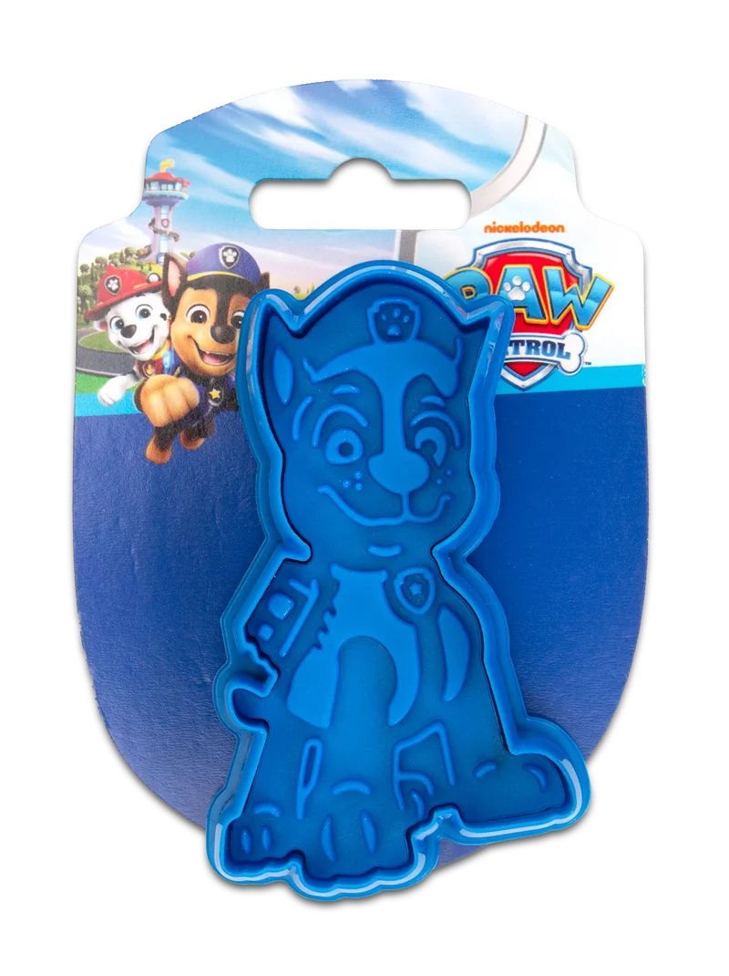Städter, Präge-Ausstecher mit Auswerfer Paw Patrol 'Abzeichen Chase' 8,0cm