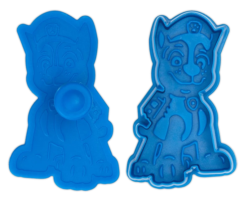 Städter, Präge-Ausstecher mit Auswerfer Paw Patrol 'Abzeichen Chase' 8,0cm