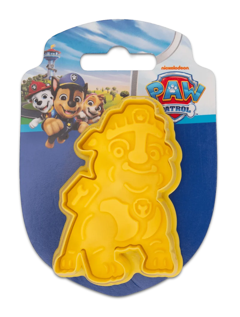 Städter, Präge-Ausstecher mit Auswerfer Paw Patrol 'Abzeichen Rubble' 7cm