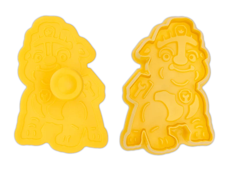 Städter, Präge-Ausstecher mit Auswerfer Paw Patrol 'Abzeichen Rubble' 7cm