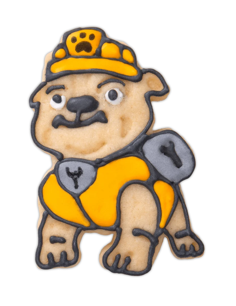 Städter, Präge-Ausstecher mit Auswerfer Paw Patrol 'Abzeichen Rubble' 7cm