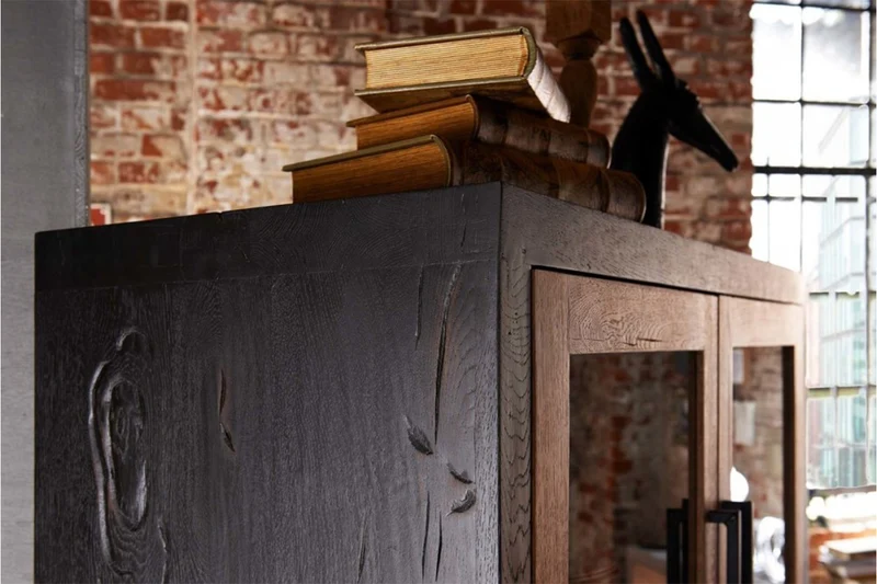 KAWOLA Highboard GONA Ohne Beleuchtung 130x50x180cm (B/T/H)