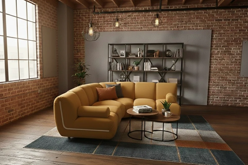 KAWOLA Modulsofa LAYLA Ecksofa 3 Module Velvet gelb