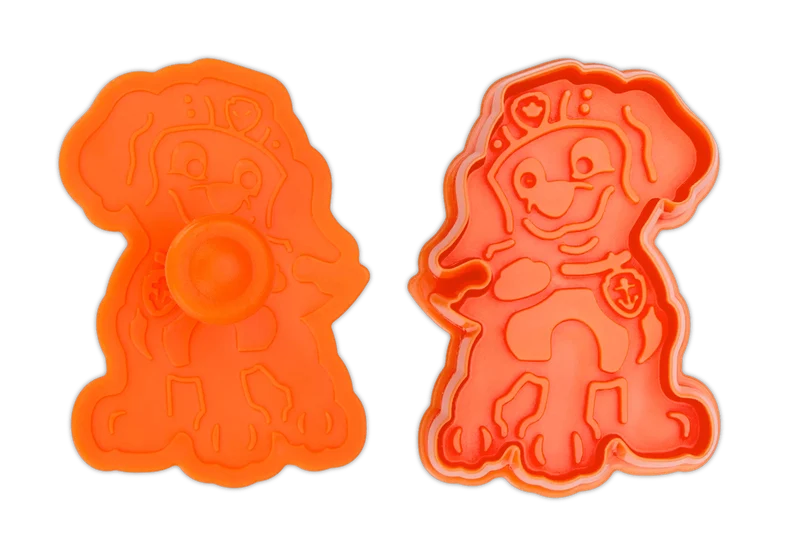 Städter, Präge-Ausstecher mit Auswerfer Paw Patrol 'Abzeichen Zuma' 6,5cm