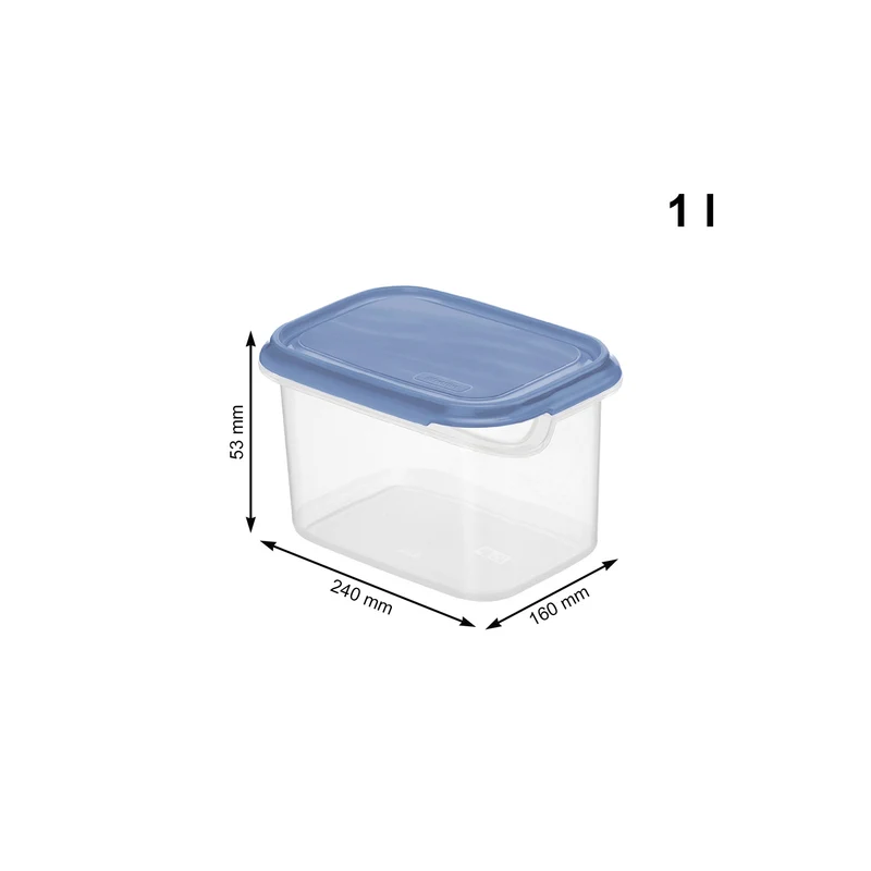 Kühlschrankdose eckig/hoch 1 l RONDO