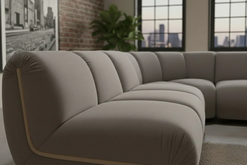 KAWOLA Modulsofa LAYLA Ecksofa 4 Module Velvet taupe